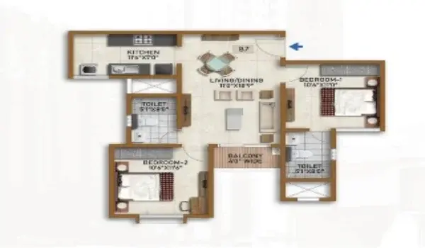 godrej-vanantara-2-bhk-apartment-floor-plan